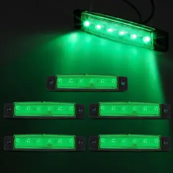 

Car External Lights LED 12V/24V 6 SMD LED Auto Car Bus Truck Lorry Side Marker Indicator low Led Trailer Light Rear Side Lamp