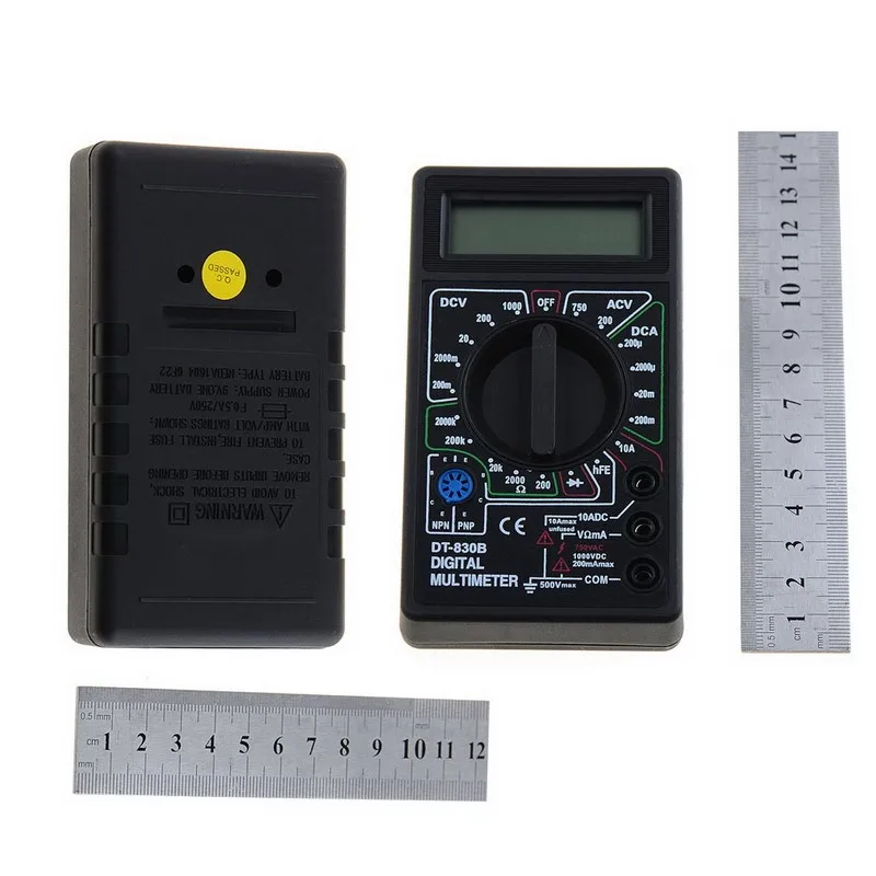 1 шт. DT-838 Цифровой мультиметр Вольт/ампер/Ом/измеритель температуры автомобиля тестер напряжения инструменты VEJ40 P50