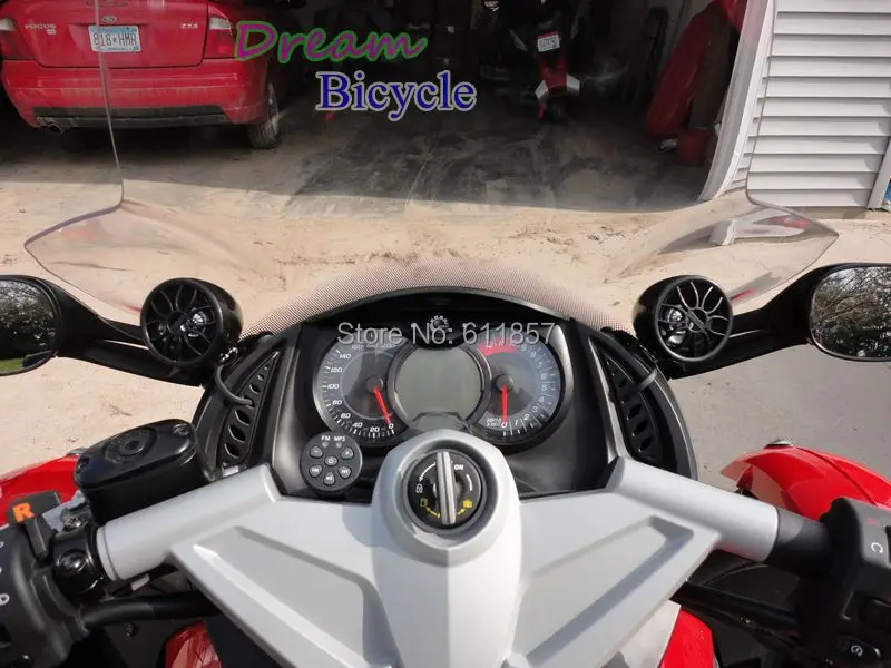 

3inch external speakers with plastic cover Motorcycle MP3 audio system amplifier part super loud