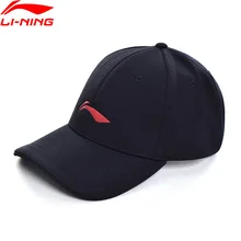 Li-Ning унисекс спортивные бейсболки 56-60 см полиэстер дышащая подкладка спортивные шапки AMYP202 EJAS19