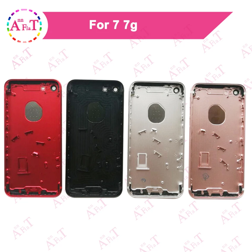 10 шт./лот AAA для IPhone 7 7G корпус крышка батареи дверь задняя рамка Шасси Plus