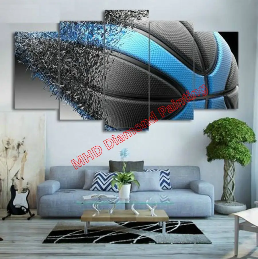 Full & Round DIY Diamond Painting "Basketball" Icon 3d diy diamond