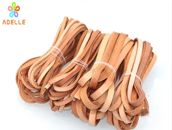 

Natural Color Geniune Flat Leather Cord/strip/string 3mm Thick 4/5/6/8/10mm Width DIY craft Jewellery bracelet free shipping 5m
