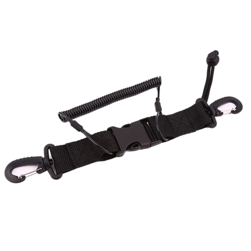 

2018 new durable lanyard climbing carabiner elastic rope nylon clip dive camera anti-rope safety anti-falling rope