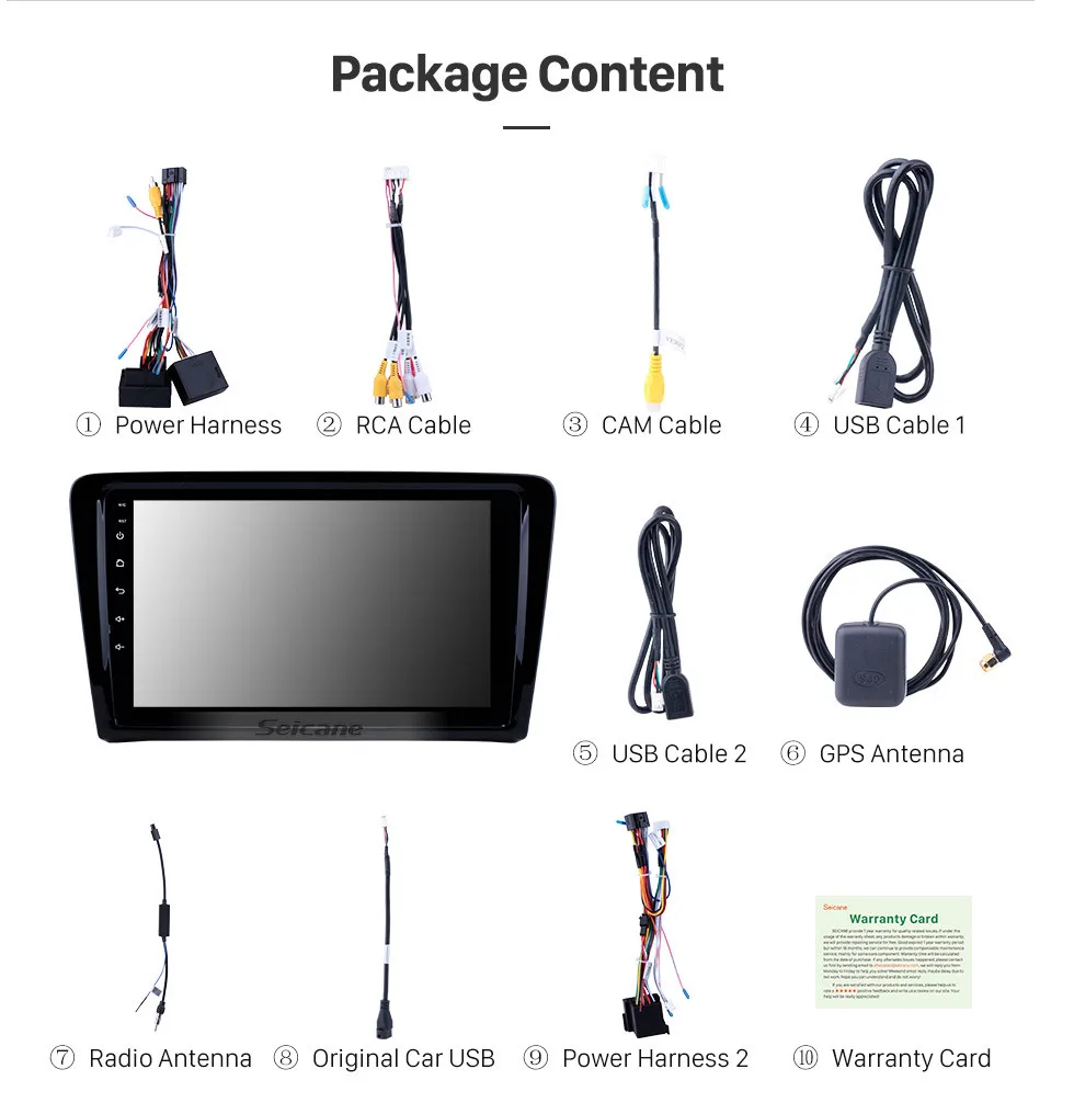 Cheap Seicane 2din 9" Car Radio Multimedia Video Player Navigation GPS Android 8.1 For 2012 2013-2015 Volkswagen Santana Support Wifi 18