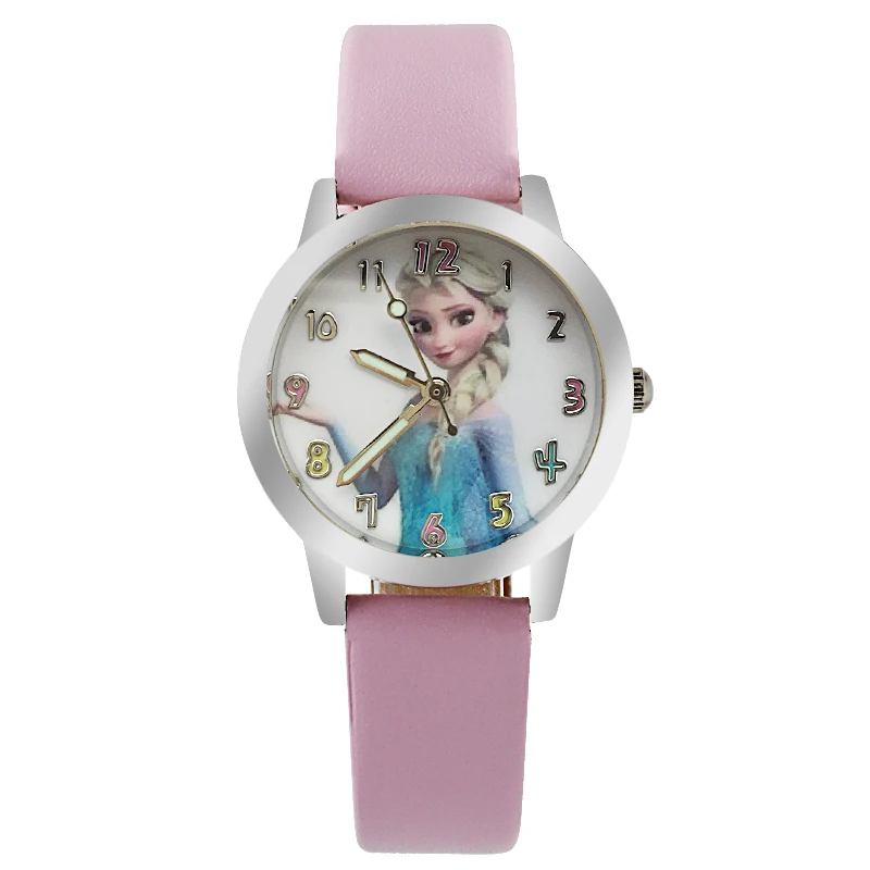 Модный бренд милые детские кварцевые часы для девочек кожаный браслет Мультяшные наручные часы Montre Regarder горячая распродажа