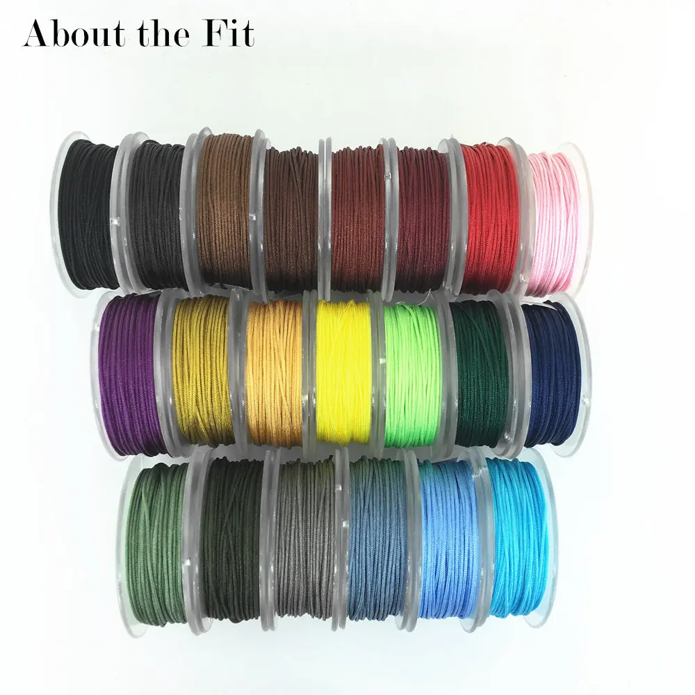 

High Density Woven Nylon Thread Fashion Bracelet Braided Accessories Silk Beads Plastic For Jewelry Making Macrame Cords