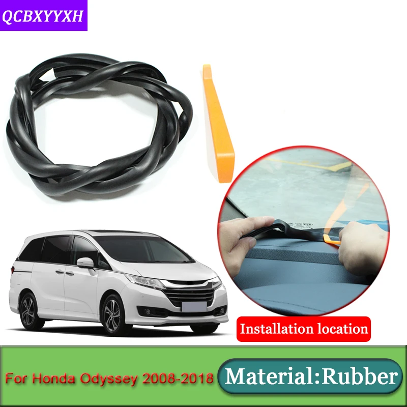 Автомобиль-Стайлинг для Honda Odyssey 2008- Anti-Шум Звукоизолированные пыле приборной панели автомобиля Лобовое стекло щеточное авто аксессуары