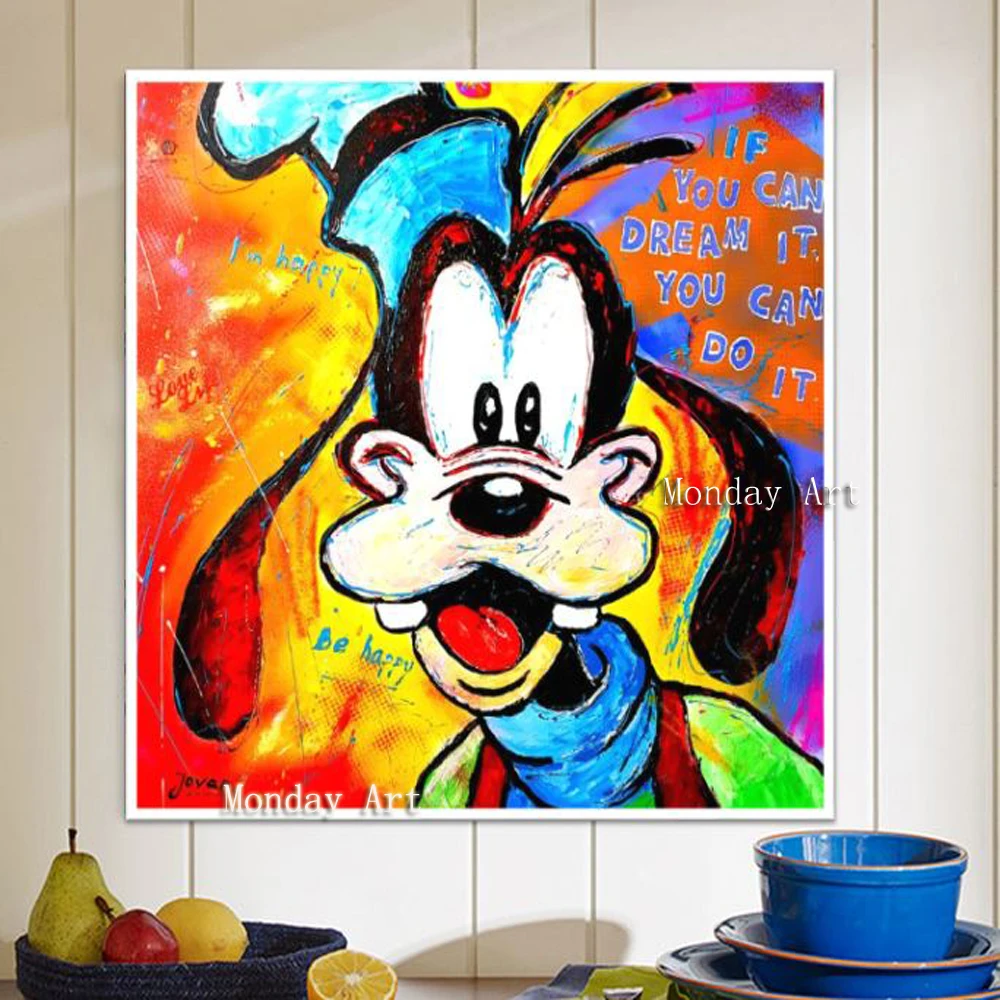 hand-drawing-graffiti-pop-art-on-canvas-Alec-monopoly-art-good-for-bedroom-decoration
