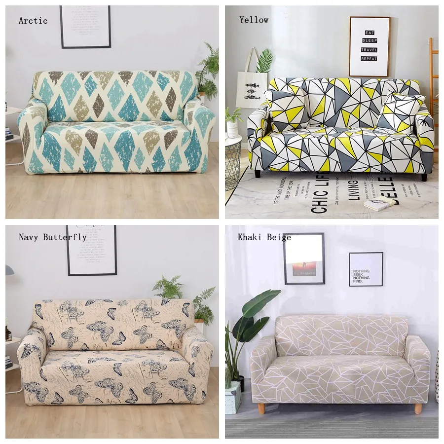 Современный диван-чехол для гостиной Roon диване Slipcover Спандекс печатный для углового дивана l-образный диван 1 шт