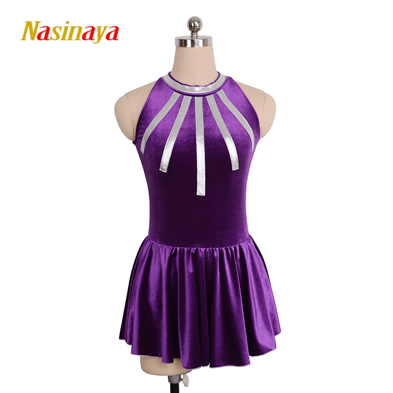 Платье для фигурного катания Nasinaya, индивидуальные юбки для конькобежцев для девочек, женщин, детей, Patinaje, гимнастика, представление 170