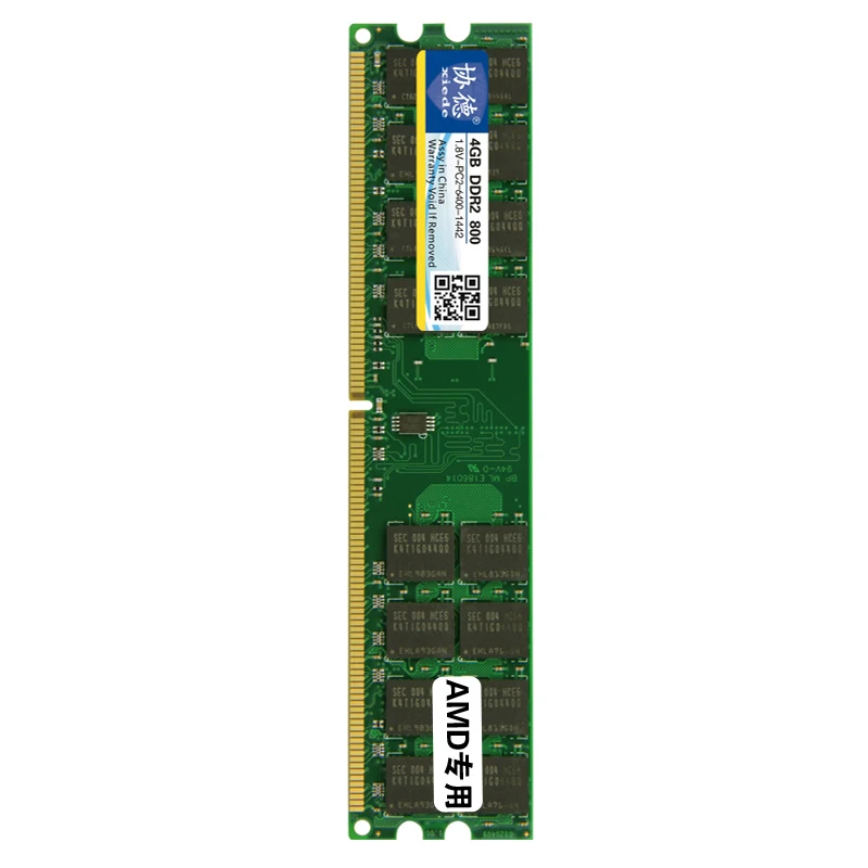 Новая(2 шт./пакет) Xiede DDR2 1 Гб 2 ГБ 4 ГБ 800 МГц 240Pin Non-ECC Настольный Память Dimm компьютер Оперативная память PC2-6400U 1,8 V Высокая совместимость 667