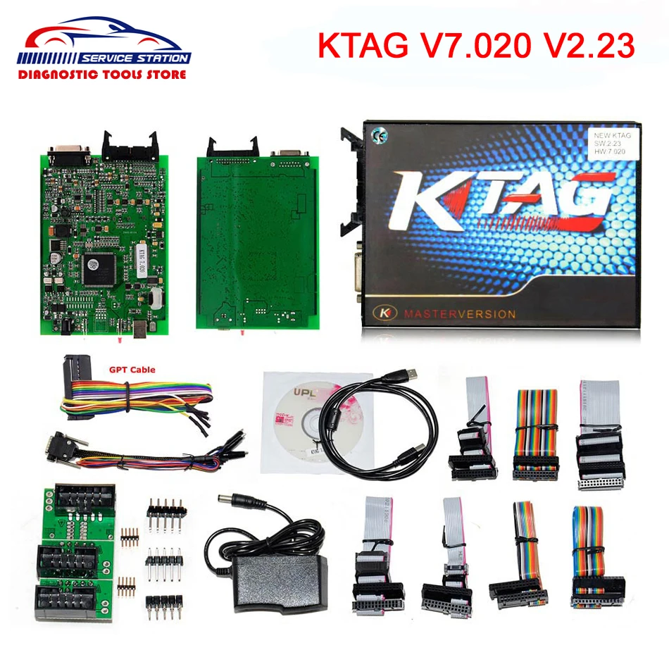 Заводская цена лучшая PCB KTAG V7.020 V2.23 онлайн версия без знака ограничения мастер ECU чип тюнинг K-TAG 7,020 2,23