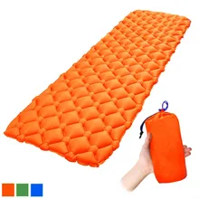 Outdoor Camping Mat Nylon TPU 192*60*5.5cm Air Mattress Ultralight Inflatable Air Bed For Hiking Picnic Beach Tent Sleeping Bed