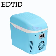 EDTID MINI Fridge Portable Car household Electric Refrigerator auto Travel Drink Cooler Box Freezer Warmer 7