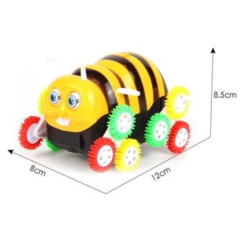 

New baby toys 12 wheels tumbling bee obstacle somersault dumpers car toys