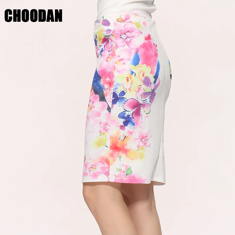 Юбка карандаш Женская с высокой талией винтажная летняя 2018|skirt female|pencil skirt womenprint
