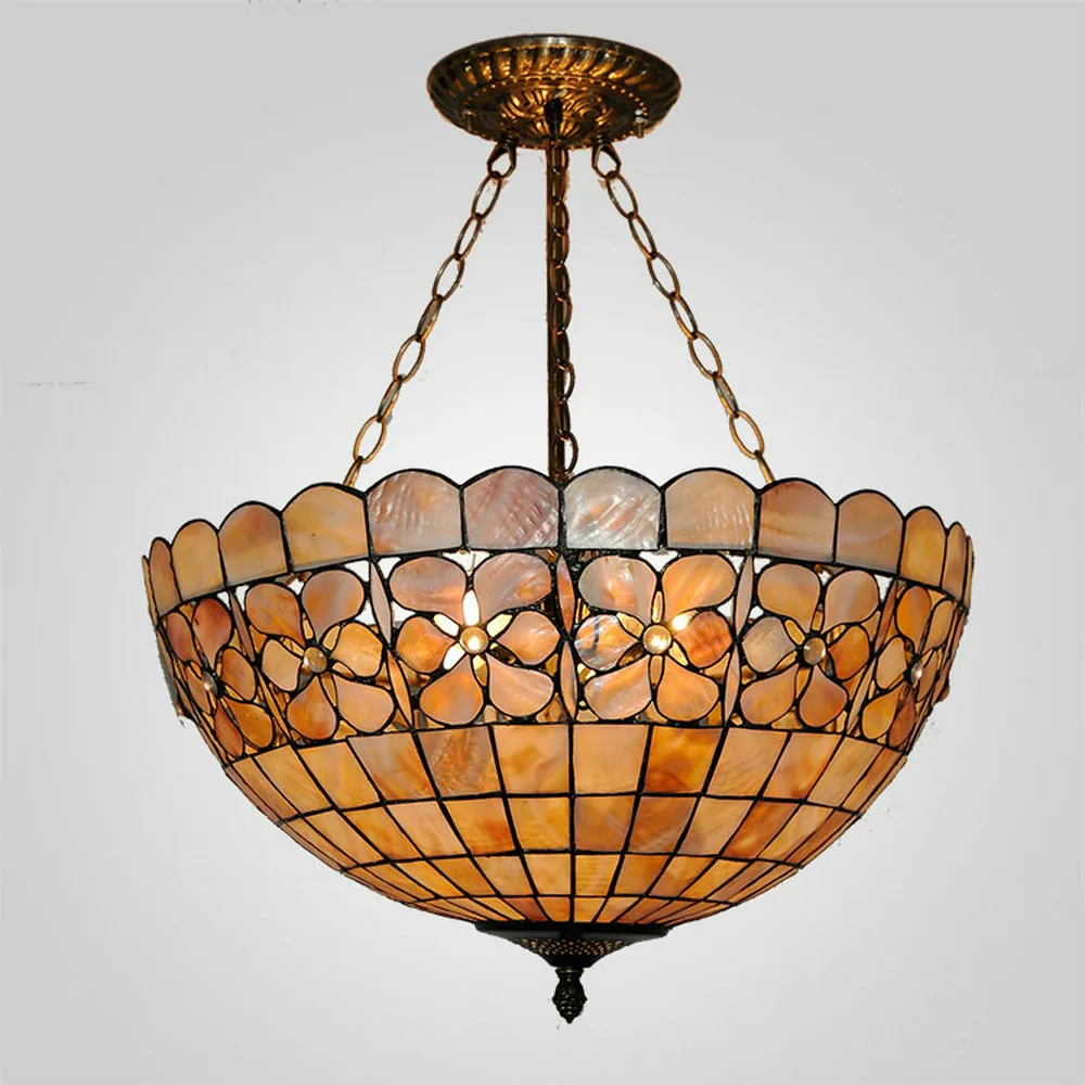 Mamei kostenloser versand tiffany kronleuchter lampe für villa 18 zoll 3 lichter höhe einstellbar 110