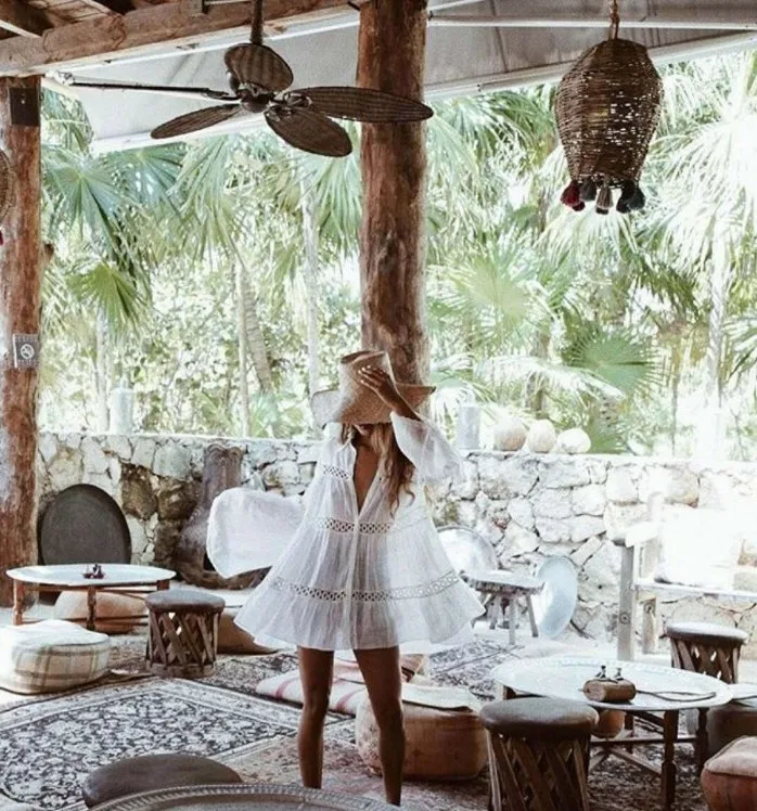 

Bikini Cover Up Lace Hollow Crochet Swimsuit Beach Dress Women 2019 Summer Ladies Cover-Ups Bathing Suit Beach Wear Tunic T0511