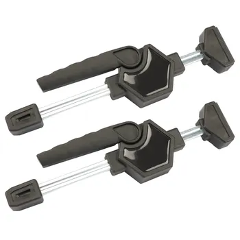 

2pcs Working Work Bar Clamp Clip Kit Adjustable Frame Fight Splices Desktop clip Spreader Gadget Tool DIY Hand Woodworking