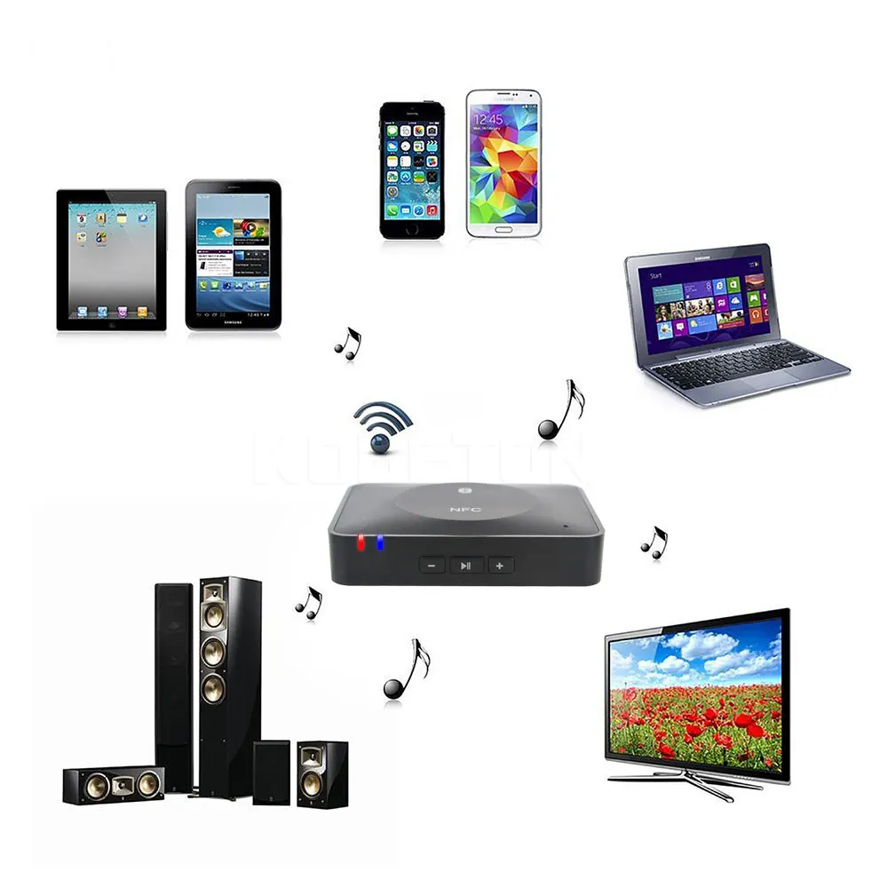 Portable Audio Player NFC Bluetooth Audio Receiver for Sound System receptor audio Speaker NFC-Enabled Bluetooth Music Receiver audio-player : image Portable Audio Player NFC Bluetooth Audio Receiver for Sound System receptor audio Speaker NFC-Enabled Bluetooth Music Receiver audio-player