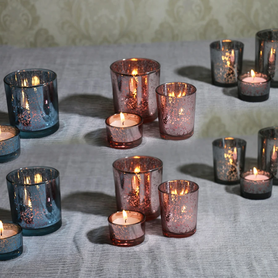 Creative Glass Candlestick Party Candle Holder Birthday Candle Holders