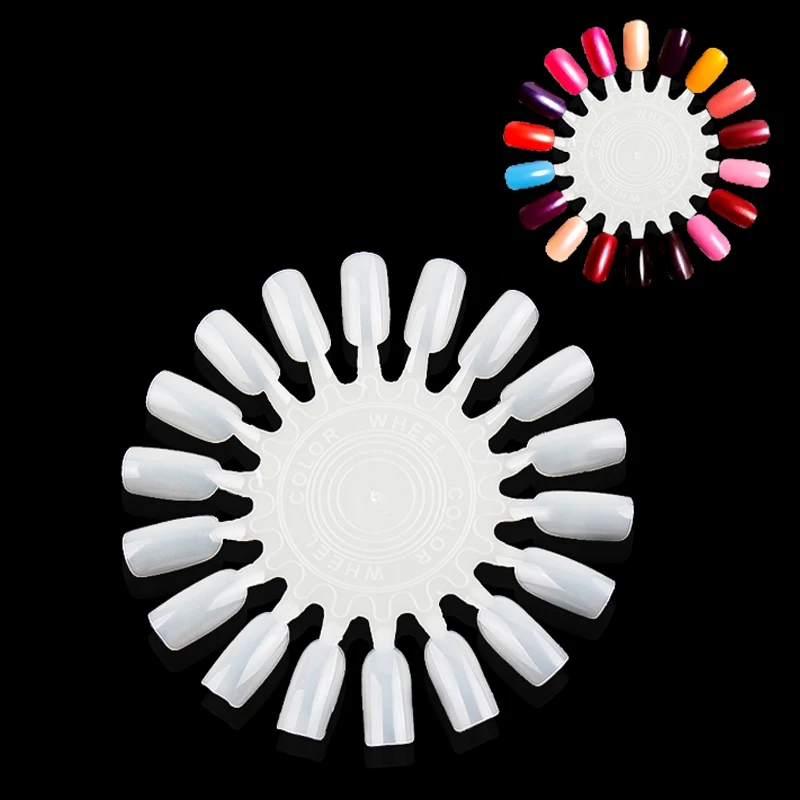 

5pcs set False Nail Tips Nail Gel Polish Color Showing Shelf Nail Polish Color Display Card Nail Art Practice Card NAA