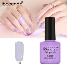 Ibcccndc UV Gel Unha Polonês 10 ml de Longa Duração Gel Lak UV Levou lâmpada Embeber off Gel Polonês Nail Art Escolha 1 Rosa Roxo Série Vernis(China)
