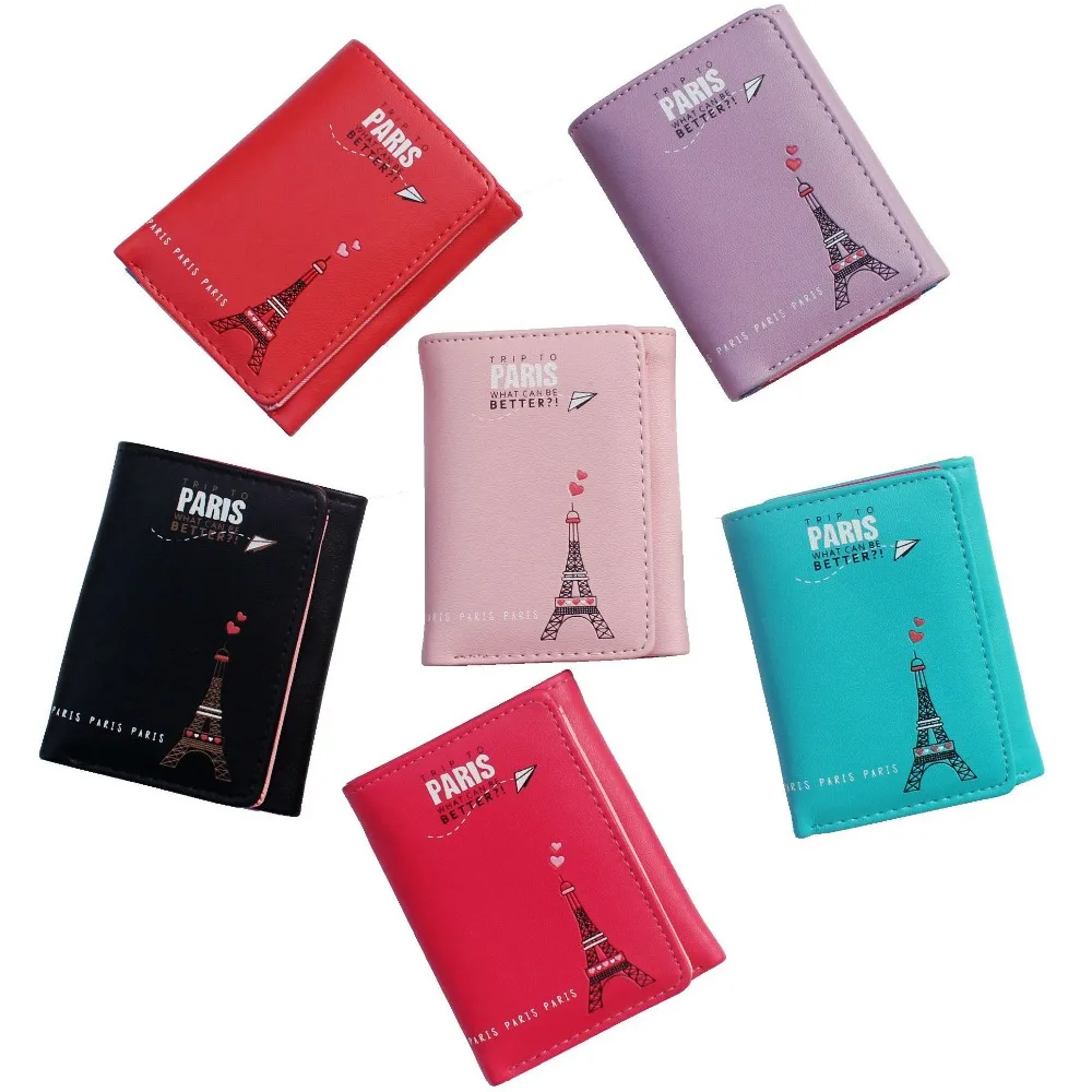 Buy Paris Eiffel Tower Cartoon Womens Wallets Purses