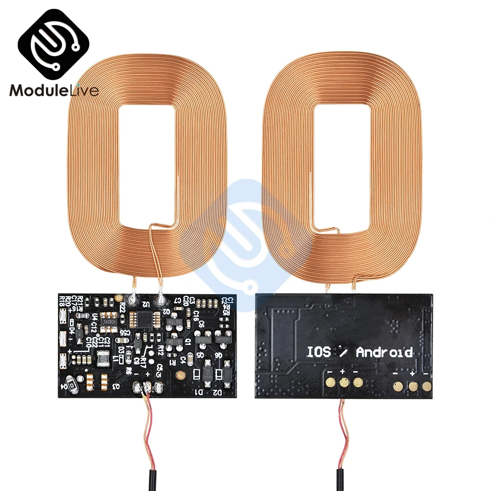 DIY Qi стандартная беспроводная зарядная катушка ресивер печатная плата для