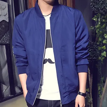 

Men's Fashion Classic Padded Bomber Jacket Slim Motorcycle Coat Zip Outwear