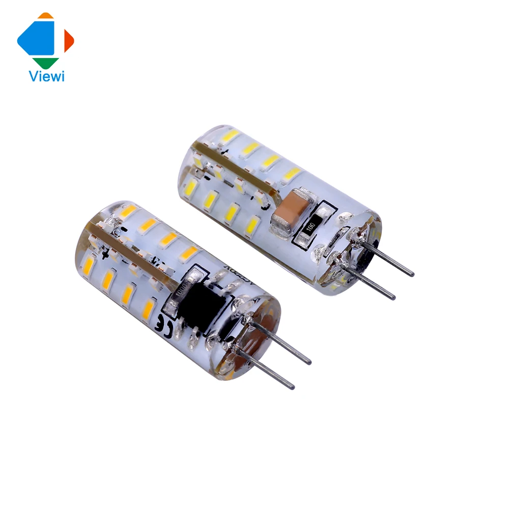 10x ampoule led lamp G4 corn bulb light 110v 220v 3W mini silicone warm white 3000K 6000K
