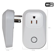 US Type WiFi Smart Power Socket Wireless Remote control Timer2.4G 10A Wifi Power plug outlet compatible with Amazon Echo