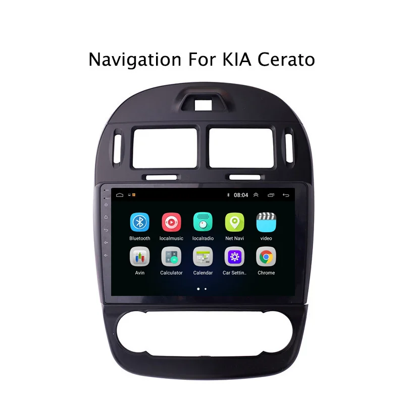 Top 10.1" 2.5D IPS Android 8.1 Car DVD GPS Player For Kia Cerato 2017 2018,AT Car Radio Stereo Head Unit with Navigation 2
