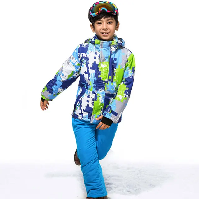Ski Cloth Winter Ski Suit Children Snowboard Skiing Set Clothing