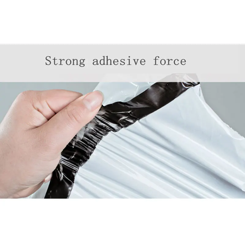 50 قطعة/الوحدة الأبيض الذاتي ختم اللصق ساعي تخزين حقائب أكياس البلاستيك بولي المغلف الارسال البريدية مجانا أكياس ارسال البريد حقيبة البريد