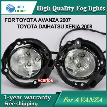 

2PCS / Pair LED Fog Light For Toyota AVANZA 2007 High Power LED Fog Lamp Auto DRL Lighting Led Headlamp