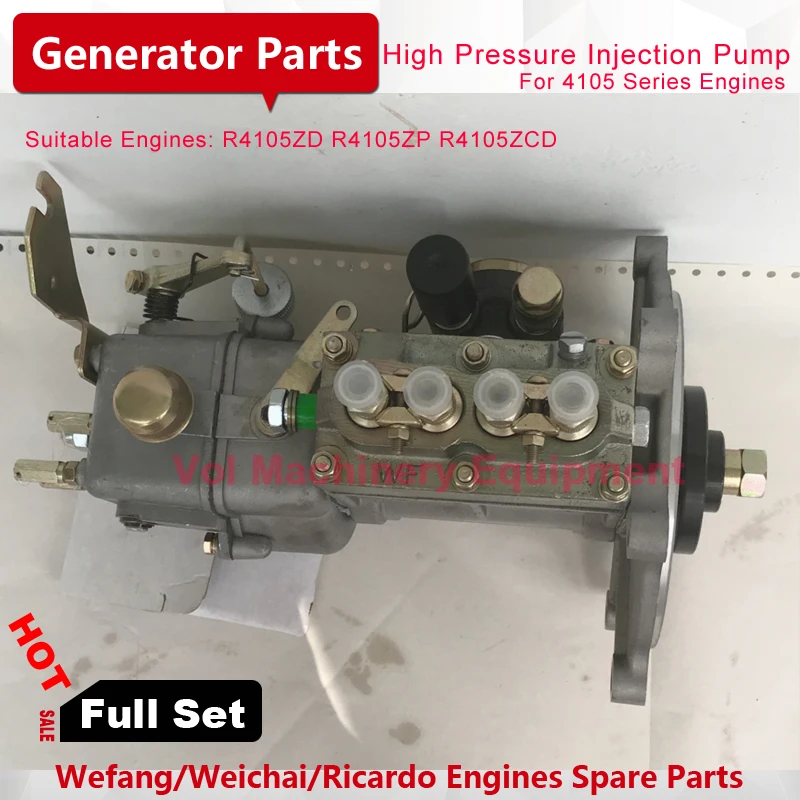 Weichai 4105 дизельный топливный насос для двигателя R4105ZD ZH4105ZD 50kw/62.5kva генератор