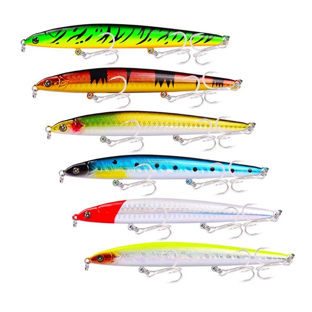 1pcslot Pencil Fishing Lure 21g 12.5cm Crank Bait Hard Fishing Wobblers Artificial Bait Carp Fishing Bass Fishing Tackle