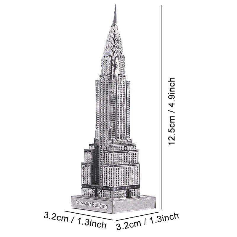 Piececool 3D металлическая головоломка игрушка DIY архитектурная модель Chrysler