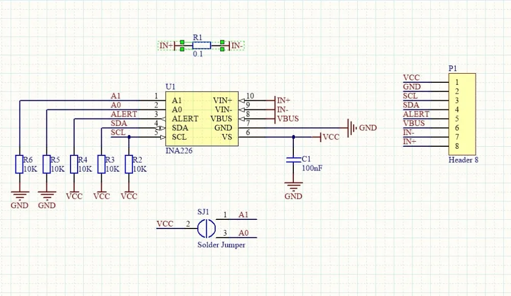 INA226 IIC igc интерфейс двунаправленный ток/мониторинг мощности модуль датчика для Arduino