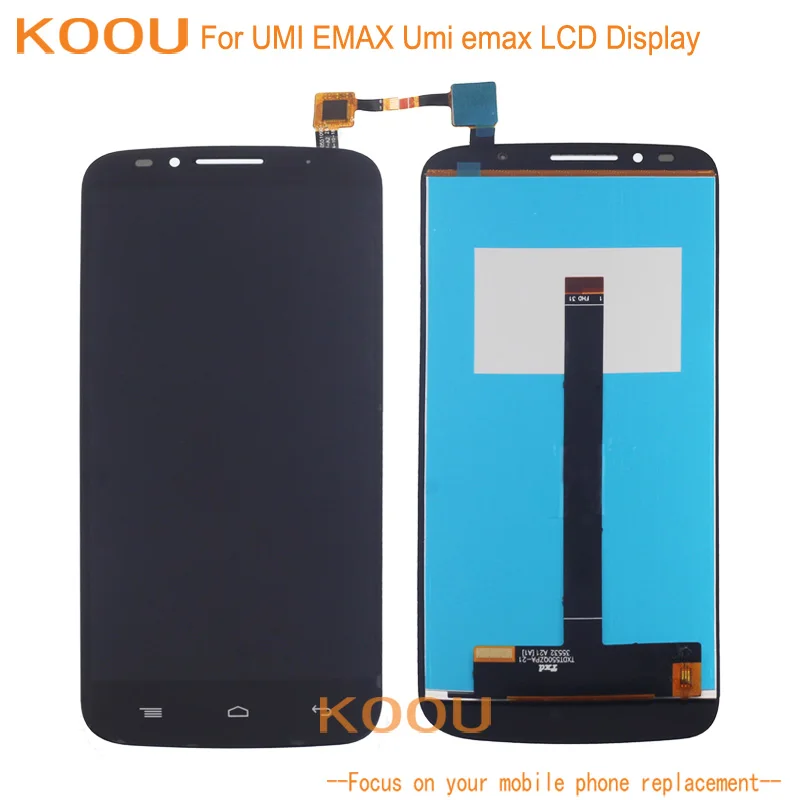 ЖК-дисплей для UMI EMAX кодирующий преобразователь сенсорного экрана в сборе Замена