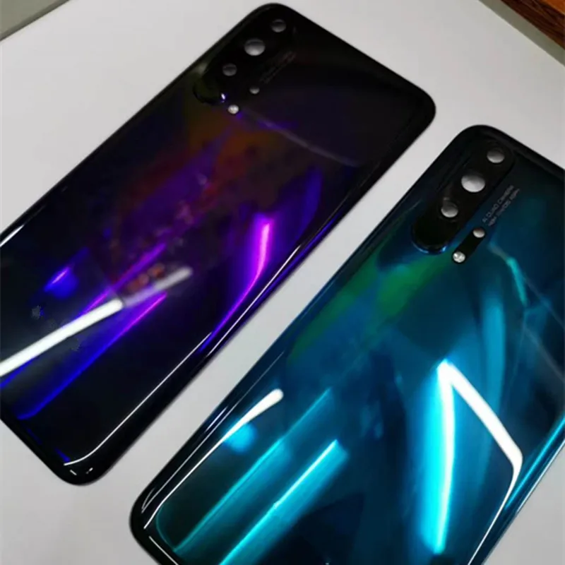 Оригинальное стекло для huawei honor 20 Pro задняя крышка корпуса с камерой Лен чехол батареи с логотипом и клей Замена