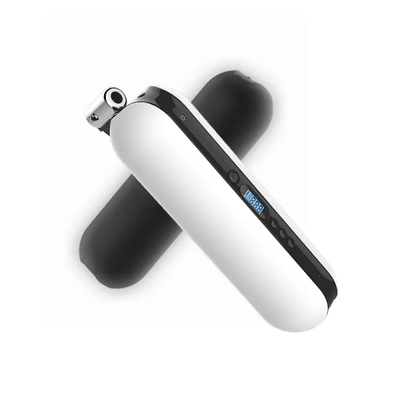 Bomba inteligente de bicicleta 150PSI Inflador de aire recargable compresor de aire se adapta a Schrader Presta con pantalla LCD de bombeo preciso - 2
