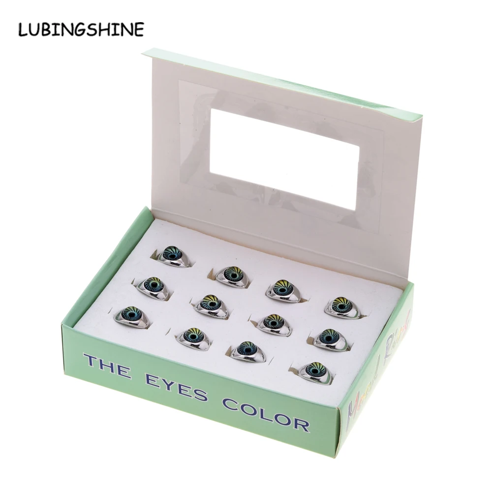 

12 Pcs Wholesale Men/Women Mood Temperature Change Ring 2017 Emotion Feeling Color Changeable Band Mood Rings For Women Men R196