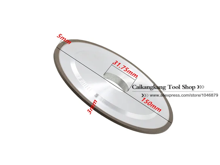 100%-150*31,75*5*3 концентрации. Алмазное шлифовальное колесо. Щелевые целей. Абразивный круг на полимерной связке. Шлифовального круга