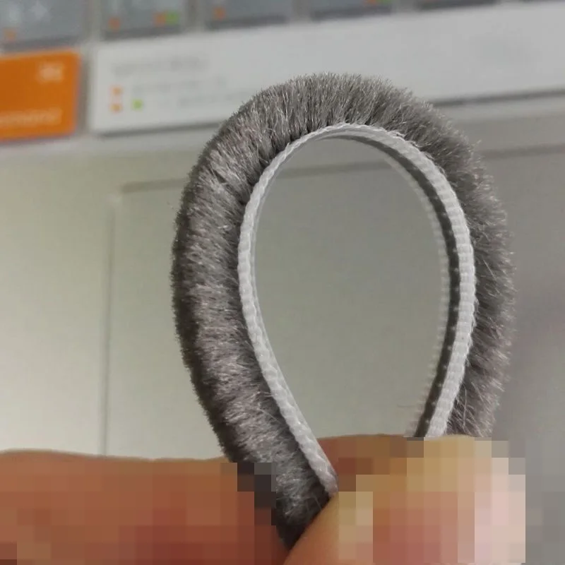 Уплотнения для ворса уплотнения окон и дверей уплотнение щеток 5x7 мм 10 м серый|brush