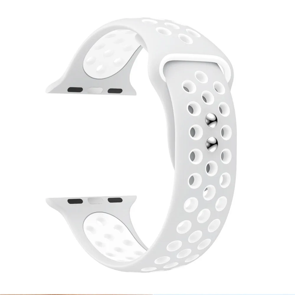 Спортивный ремешок для часов Ремешок для Apple Watch band 38 мм 44 мм часы 4 3 2 1 ремешок 40 мм 4 полосы 42 мм correa de reloj аксессуары браслет