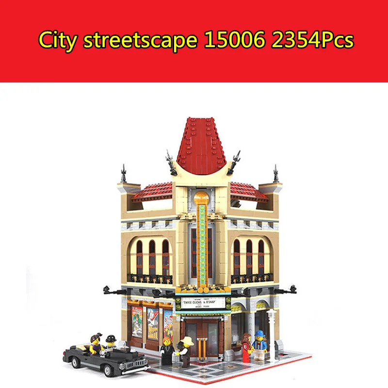 

IN STOCK 15006 2354pcs Palace Cinema Model Building Blocks set Bricks DIY Toys Compatible with Lego 10232 Children Gift