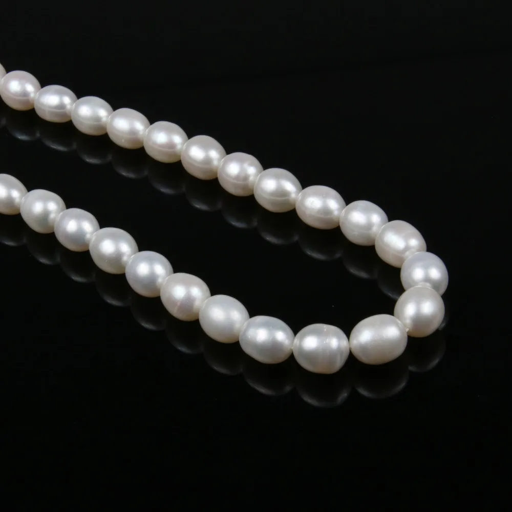 AAA Natural Freshwater White Pearl Beads 36cm for DIY Women Elegant Necklace Bracelet Jewelry Making Accessories